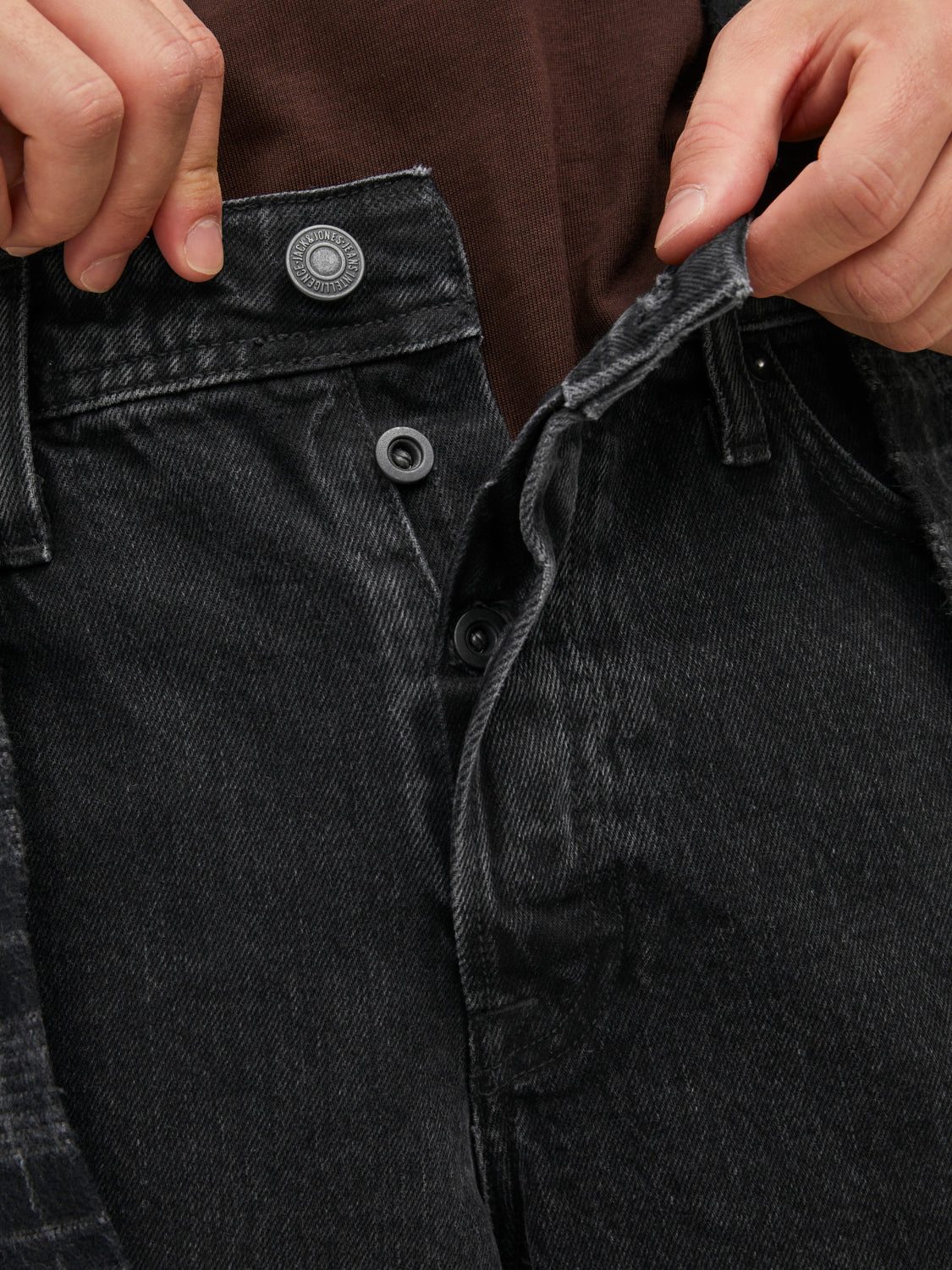 JJIEDDIE Jeans - Black Denim