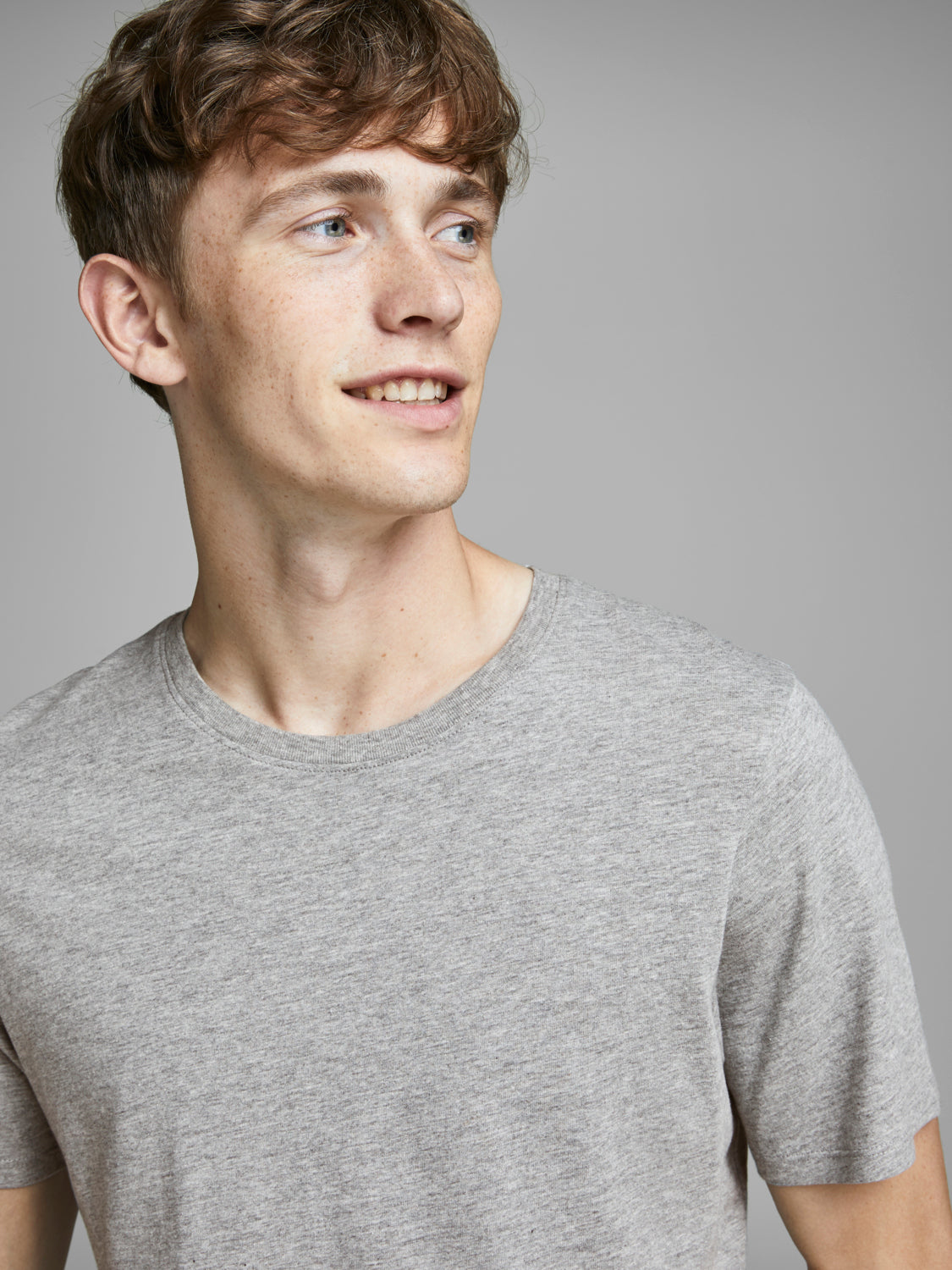 JJEORGANIC T-Shirt - Light Grey Melange