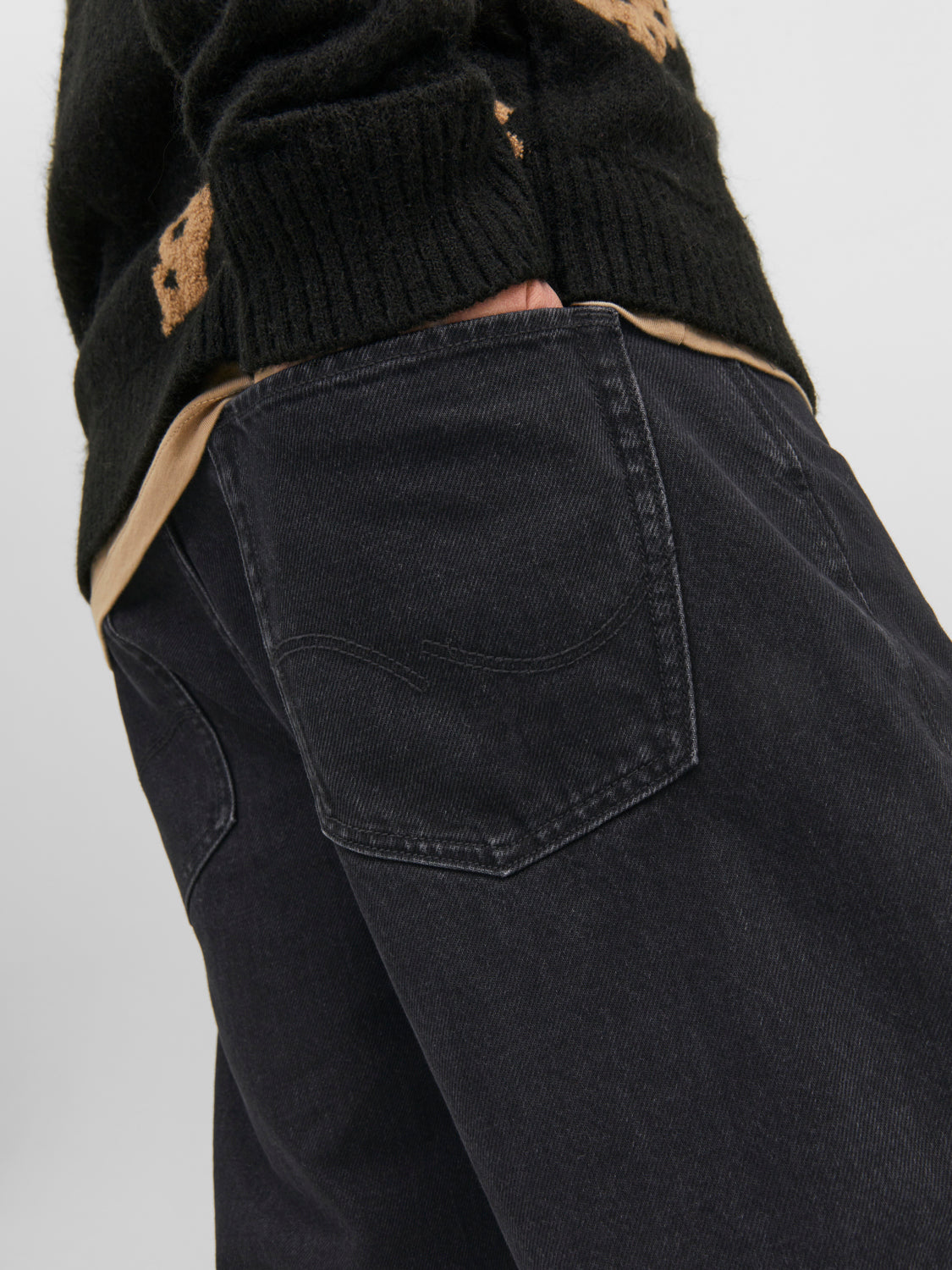 JJIALEX Jeans - Black Denim