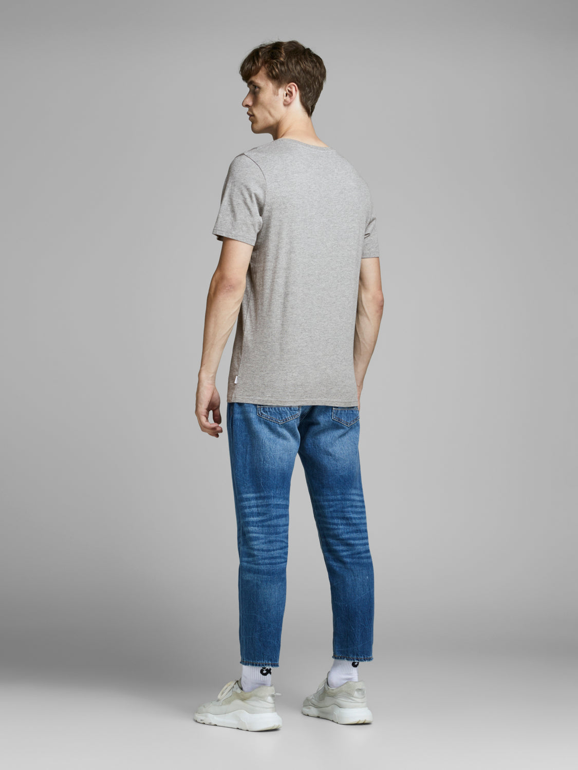 JJEORGANIC T-Shirt - Light Grey Melange
