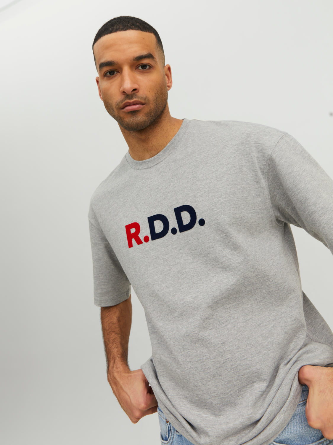 RDDCALVIN T-Shirt - Light Grey Melange