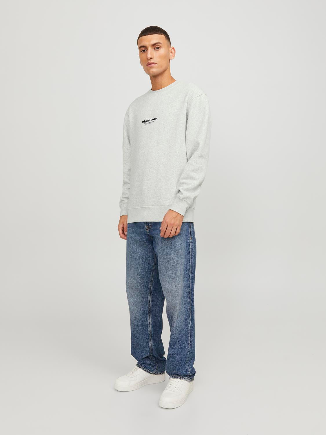 JORVESTERBRO Sweat - White Melange